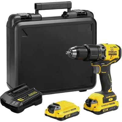 Parafusadeira E Furadeira de Impacto Brushless 1-2 13mm 20 Volts Max Bivolt com 2 Baterias + Maleta