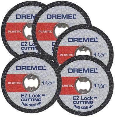 Disco de Corte Para Plástico Ez Lock 1.1-2 Polegadas 38mm Embalagem com 5 Unidades Ez476 Dremel