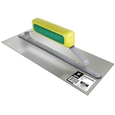 Desempenadeira Em Inox Para Gesso Cabo Fechado Lisa 120x290mm 00306-00 Galo Desempenadeira Em In