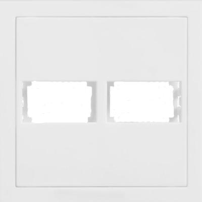 Placa Branca Para 2 Módulos com Suporte 4x4 Ek30000-41 Ekron Placa Branca Para 2 Módulos Com...