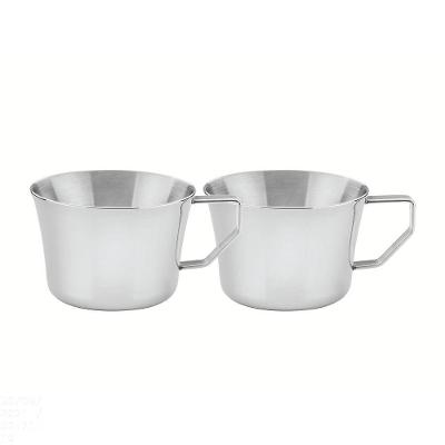 Conjunto De Xícaras Para Chá E Café Tramontina Em Aço Inox Com Acabamento Brilho 2 Peças Tramontina