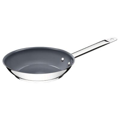 Frigideira Professional Rasa 30cm 2,9l Em Aço Inox Com Fundo Triplo Interno Em Cerâmica G