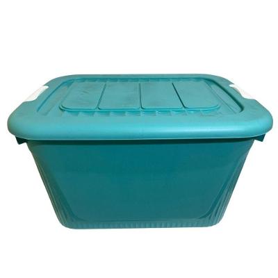 Caixa Organizadora Container 50 Trava/roda Plasnorthon Cor Esmeralda