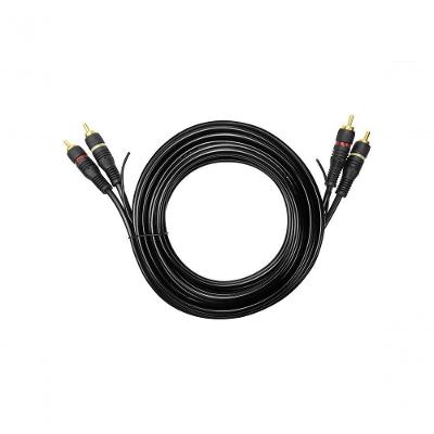 Cabo De Audio Evus C-018 2 Rca Macho X 2 Rca Macho Gold - 3m