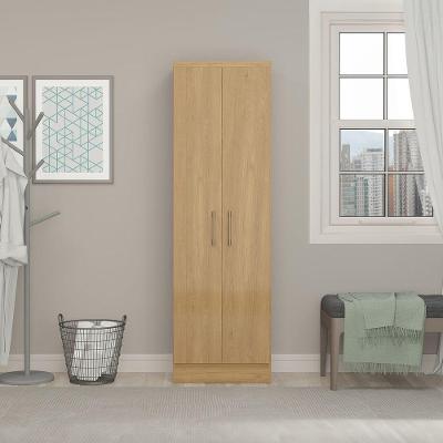 Armário De Lavanderia Multiuso Com 2 Portas Menu Móveis Carvalho