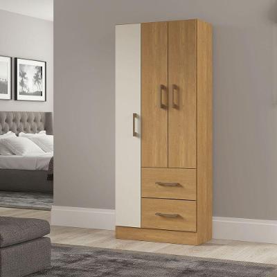 Guarda Roupas De Solteiro Com 3 Portas 2 Gavetas Menu Móveis Carvalho