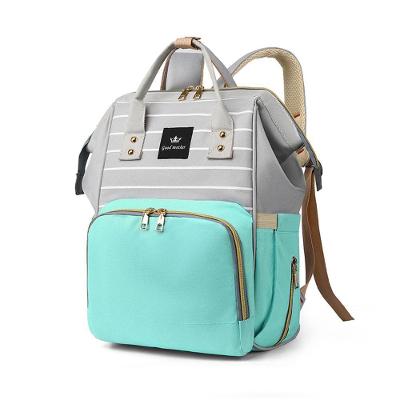 Bolsa Mochila Maternidade Cor Verde Bebê Espaçosa Reforçada