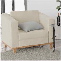 Kit Sofá 2 Lugares e 2 Poltronas Europa Linho Bege - 5