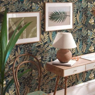 Papel De Parede Antigua Folhagem Verde 390955ag