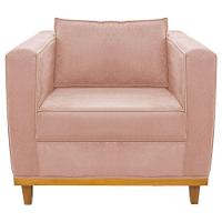 Kit Sofá 2 Lugares e 2 Poltronas Europa Suede Rosê - 2