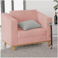 Kit Sofá 2 Lugares e 2 Poltronas Europa Suede Rosê - 5