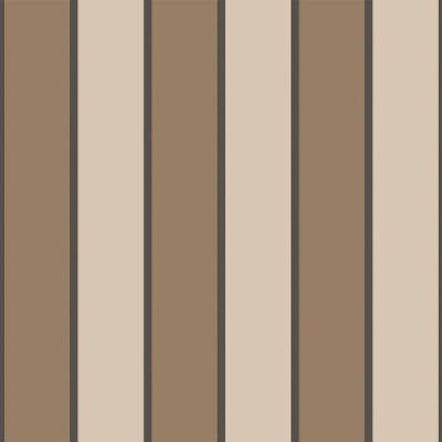 Papel De Parede Top Stripes Listras Cor Bege Claro E Marrom