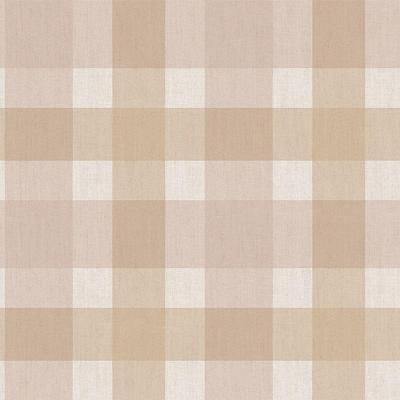 Papel De Parede Top Stripes Xadrez Vichy Salmão E Marrom