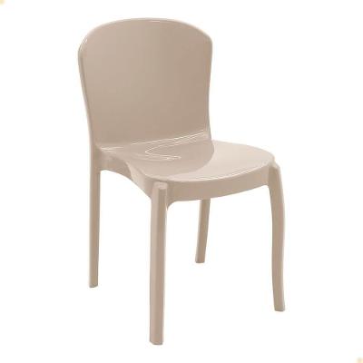 Cadeira Empilhável Tramontina Anna Em Polipropileno Areia 92028-120