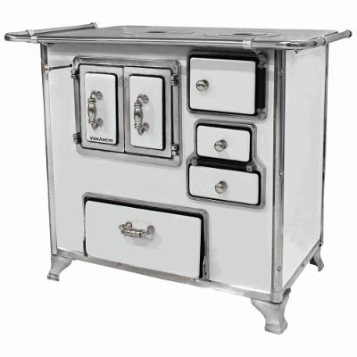 Fogão A Lenha Venâncio Tradicional Nº02 Branco Gabinete Porta Dupla Na Esquerda 28994