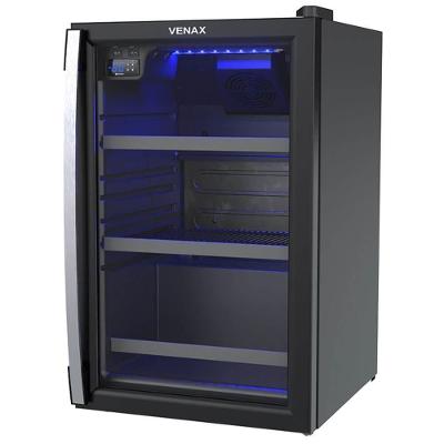 Cervejeira Venax Blue Light 100L Vidro Duplo Preto Controle de Temperatura Digital 110V