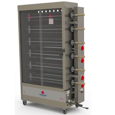 Forno Industrial Rotativo A Gás Progás Style Pr-634 6 Espetos Para 30 Frangos Bivolt P25420
