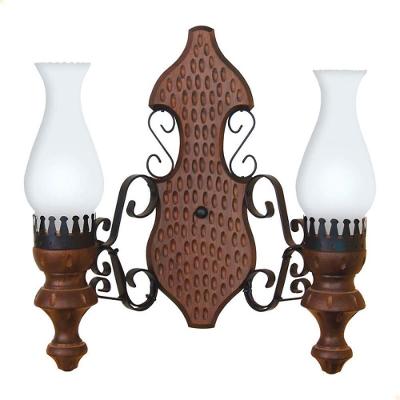 Arandela Muller Rustica 2 Lâmpadas Envelhecida 702e