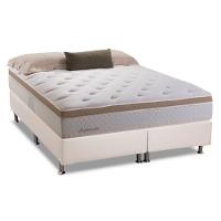 Cama Box King: Colchão Molas Bonnel Herval Inspiracion + Base Crc Courano White(193X203) - 1