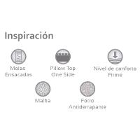 Cama Box King: Colchão Molas Bonnel Herval Inspiracion + Base Crc Courano White(193X203) - 2