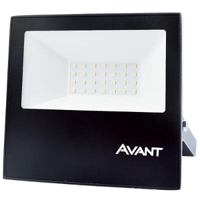 Refletor Led Holofote Avant 30w Luz Branco Frio 6500k 2250 Lúmens Slim30 Resist. Chuva Ip65 Bivolt