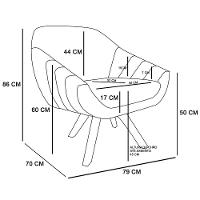 Kit 01 Namoradeira 02 Lugares E 02 Poltronas Giovana Suede Preto - 3