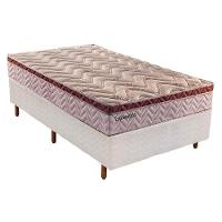 Cama Box Solteiro: Colchão Molas Paropas MasterPocket Ensacadas Esplêndido + Base CRC Courano White(88x188) - 1