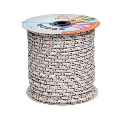 Corda Pet Trançada 12mm - Rolo 105m Branca-colorida Para Carretel