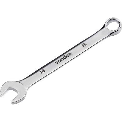 Chave Combinada 16 Mm, Aço Cromo Vanádio, Reta Cromada, Vonder Ostenvonder