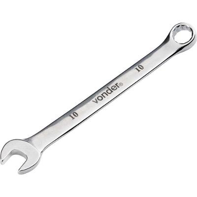 Chave Combinada 10 Mm, Aço Cromo Vanádio, Reta Cromada, Vonder Ostenvonder