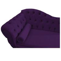 Diva Recamier Diana 160cm Lado Direito Suede Roxo - 3