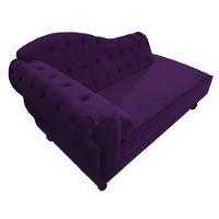Diva Recamier Diana 160cm Lado Direito Suede Roxo