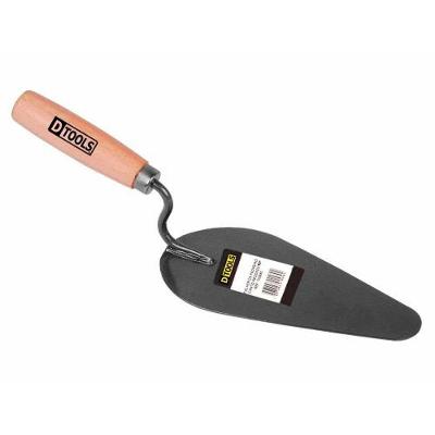 Colher De Pedreiro Epoxi 10'' Aço Carbono - Cabo De Madeira - Dtools