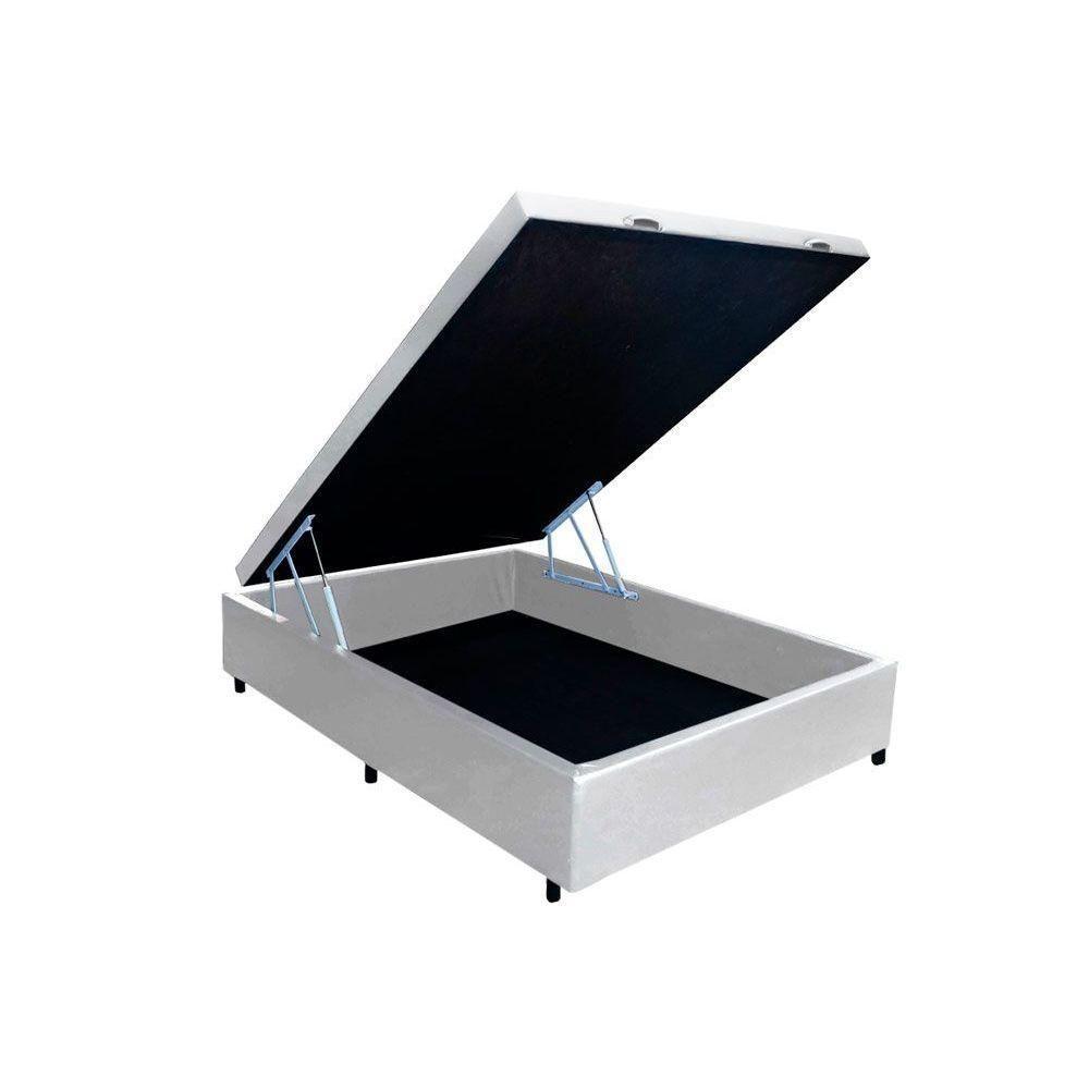 Cama Box Baú Casal Universal Courano White (138x188x35) - Costa Rica - 1