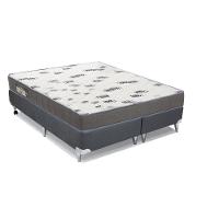 Cama Box Queen: Colchão Espuma D33 Ortobom Light + Base CRC Camurça Gray(158x198) - 1