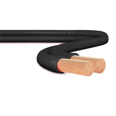 Cabo Flexível Paralelo 300 V, 2 X 1,5 Mm², Com 100 Metros, Preto, Sil