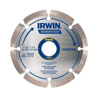 Disco Diamantado Econômico Segmentado 4.3-8'' Para Corte De Concreto - Irwin