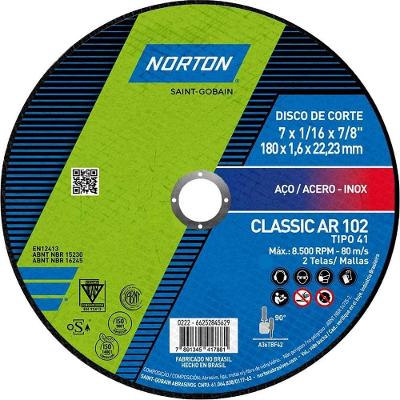 Disco De Corte, 180 Mm X 1,6 Mm X 22,23 Mm, Classic, Norton Ostenvonder