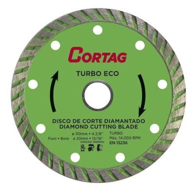 Disco Diamantado Turbo Eco 4.3-8'' Para Mármore E Granito - Cortag