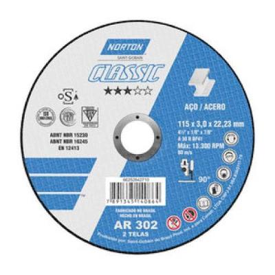 Disco De Corte Metal Classic 4,5'' Norton Para Cortes E Desbastes - Sku 9459