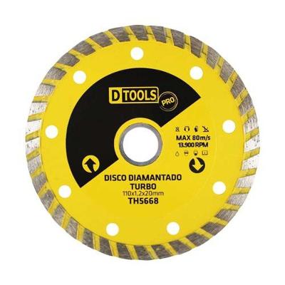Disco Diamantado Turbo Pro 4.3-8'' Para Bloco, Cerâmica, Granito - Dtools