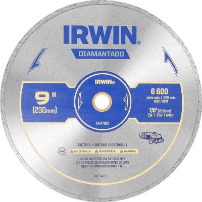 Disco De Corte Diamantado, Contínuo, 230 Mm, Iw47901 Irwin