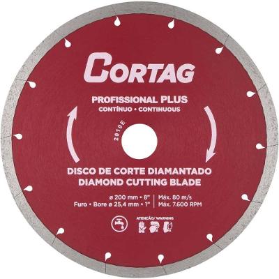 Disco De Corte Diamantado, 200 Mm, Profissional Plus, Cortag Ostenvonder