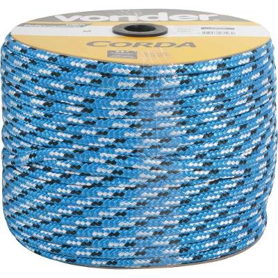 Corda Multifilamento Trançada 12,0 Mm X 140 M, Cores Diversas, Em Carretel, Vonder