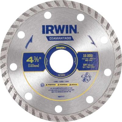 Disco De Corte Diamantado, Turbo, 110 Mm, Furo De 20 Mm, Iw13893 Irwin Ostenvonder