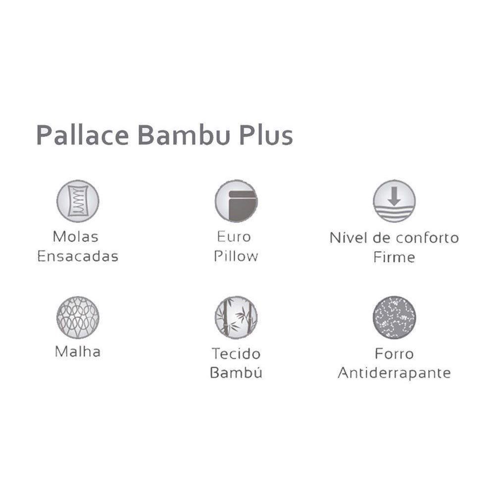 Cama Box Baú Casal: Colchão Molas MasterPocket Ensacadas Herval   Pallace Bambu Plus + Base CRC Suede Bege(138x188) - 6