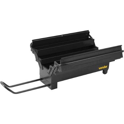 Caixa Metálica Sanfonada Para Ferramentas, Com 5 Gavetas, 60 Cm X 19 Cm X 20 Cm, Com Roda, Vonder