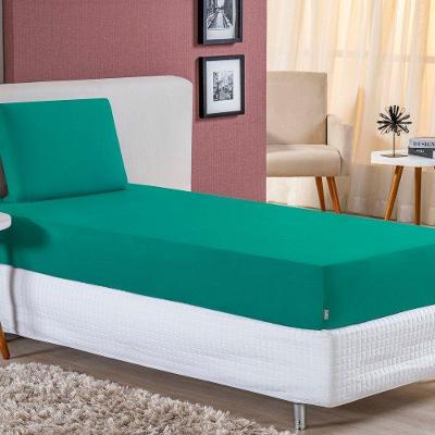 Jogo De Cama Solteiro Nobre 2 Peças Lençol Com Elástico De 30cm De Altura Malha 100% Algodão - Jade