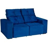 Estofado Adapt 2 Lugares Retrátil E Reclinável Espuma D23 Paraná Azul - 1