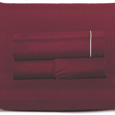 Jogo De Cama Solteiro Top Line Hipercal 180 Fios 3 Peças 100% Poliéster - Vinho